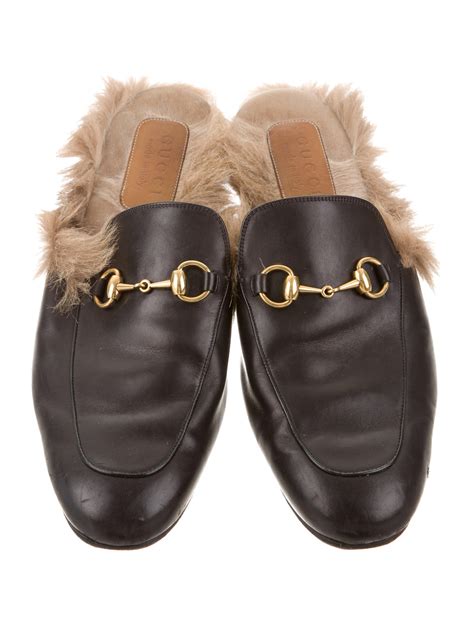 gucci princetown fur review|princetown horsebit detailed leather slippers.